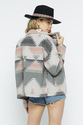 Lightweight Aztec Pattern Jacket *Online Only* - Premium clothing at Lonnys NY - Just $75! Shop Womens clothing now 