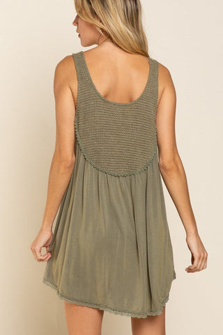 Perfect Flowy Fit Thermal Knit Paneled Tank Top *Online Only* - Premium tops at Lonnys NY - Just $43.48! Shop Womens clothing now 