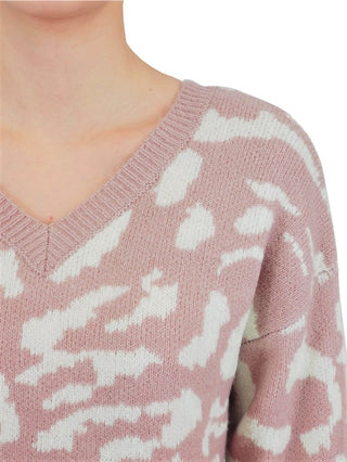 Leopard Pattern Jacquard Sweater *Online Only* - Premium clothing at Lonnys NY - Just $45! Shop Womens clothing now 