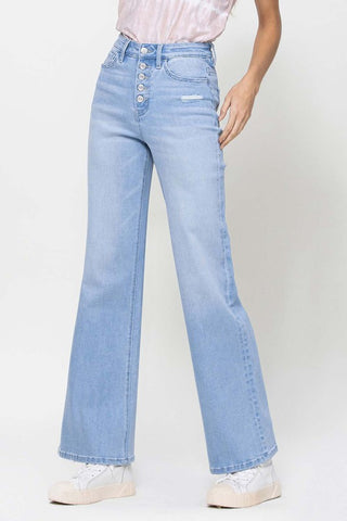 Stretch 90's Loose Leg Jeans *Online Only* - Premium clothing at Lonnys NY - Just $68! Shop Womens clothing now 