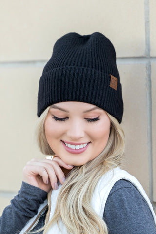 CC Cashmere Blend Cuff Beanie *Online Only* - Premium clothing at Lonnys NY - Just $30! Shop Womens clothing now 