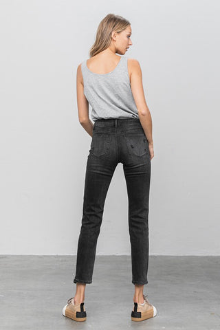 Ankle Straight Mid Rise Jeans *Online Only* - Premium clothing at Lonnys NY - Just $85! Shop Womens clothing now 