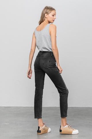 Ankle Straight Mid Rise Jeans *Online Only* - Premium clothing at Lonnys NY - Just $85! Shop Womens clothing now 