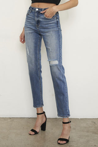 High Rise Girlfriend Jeans *Online Only* - Premium clothing at Lonnys NY - Just $76! Shop Womens clothing now 