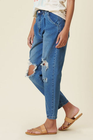 Distressed Slouchy Jean *Online Only* - Premium  from Vibrant M.i.U - Just $90! Shop now 