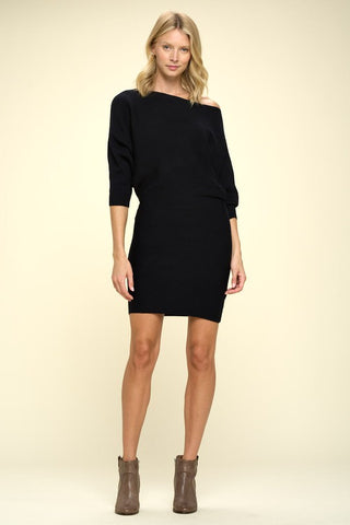 Knit Dolman Sleeve Dress *Online Only* - Premium dresses at Lonnys NY - Just $95! Shop Womens clothing now 
