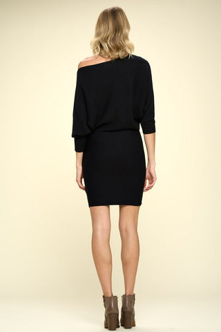 Knit Dolman Sleeve Dress *Online Only* - Premium dresses at Lonnys NY - Just $95! Shop Womens clothing now 