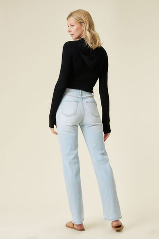 Distressed Wide Leg Jeans *Online Only* - Premium clothing at Lonnys NY - Just $71! Shop Womens clothing now 