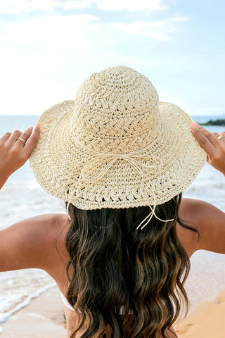 Woven Straw Sunhat - Premium  from Aili's Corner - Just $40! Shop now 