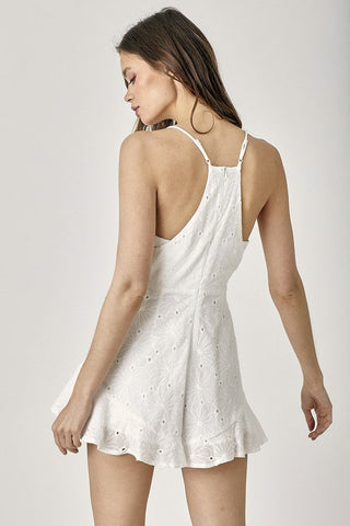 Overlap Ruffled Cami Romper *Online Only* - Premium  at Lonnys NY - Just $75! Shop Womens clothing now 