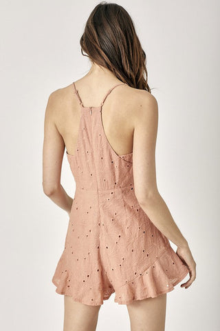 Overlap Ruffled Cami Romper *Online Only* - Premium  at Lonnys NY - Just $75! Shop Womens clothing now 