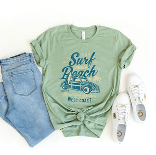 Surf Summer Beach Short Sleeve Graphic Tee *Online Only* - Premium Shirts & Tops at Lonnys NY - Just $47.50! Shop Womens clothing now 