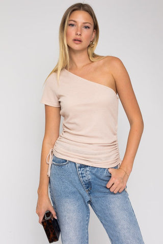 One Shoulder Side Rushing Top * Online Only* - Premium  from Gilli - Just $38! Shop now 