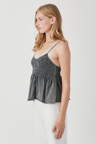 Smocked Flare Bottom Knit Cami Top *Online Only* - Premium  from Mustard Seed - Just $58.03! Shop now 