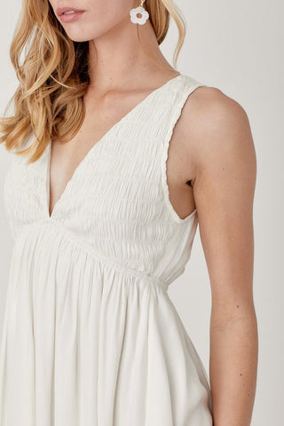 V Neck Smock Sleeveless Dress * Online Only* - Premium  from Mustard Seed - Just $75! Shop now 