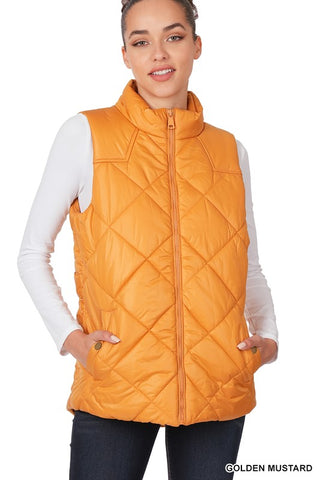 Quilted Vest *Online Only* - Premium clothing at Lonnys NY - Just $42! Shop Womens clothing now 