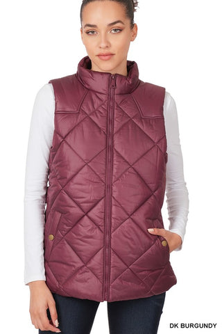 Quilted Vest *Online Only* - Premium clothing at Lonnys NY - Just $42! Shop Womens clothing now 