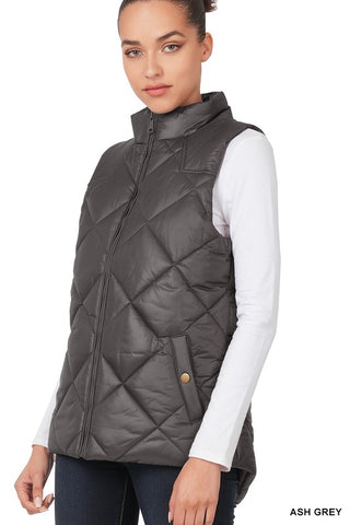 Quilted Vest *Online Only* - Premium clothing at Lonnys NY - Just $42! Shop Womens clothing now 