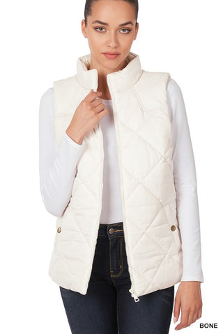 Quilted Vest *Online Only* - Premium clothing at Lonnys NY - Just $42! Shop Womens clothing now 