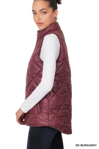 Quilted Vest *Online Only* - Premium clothing at Lonnys NY - Just $42! Shop Womens clothing now 