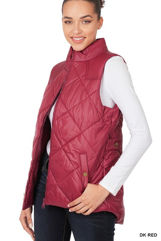 Quilted Vest *Online Only* - Premium clothing at Lonnys NY - Just $42! Shop Womens clothing now 