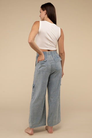 Cargo Pants with Elastic Waist *Online Only* - Premium clothing at Lonnys NY - Just $58! Shop Womens clothing now 