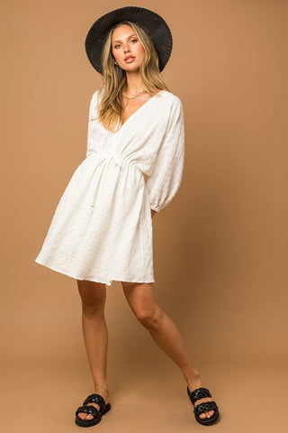 Blouson Seersucker Batwing Dress * Online Only* - Premium  at Lonnys NY - Just $75! Shop Womens clothing now 