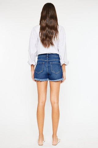 High Rise No Stitch Frayed Hem Shorts  *Online Only* - Premium  from Kan Can USA - Just $60! Shop now 