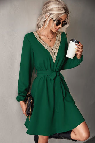 Long Sleeve V-Neck Dress *Online Only* - Premium clothing at Lonnys NY - Just $50! Shop Womens clothing now 