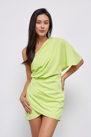 One Shoulder Wrap Dress *Online Only* - Premium  from Do + Be Collection - Just $62! Shop now 