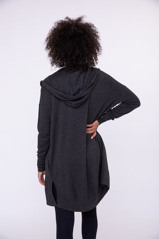 Longline Hooded Cardigan *Online Only* - Premium clothing at Lonnys NY - Just $53! Shop Womens clothing now 