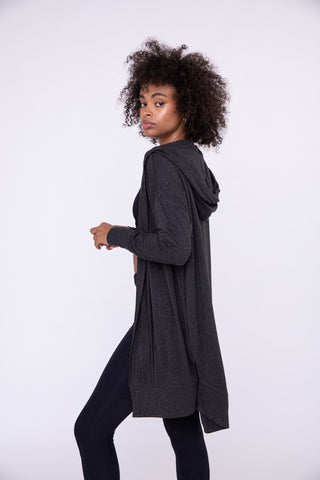 Longline Hooded Cardigan *Online Only* - Premium clothing at Lonnys NY - Just $53! Shop Womens clothing now 