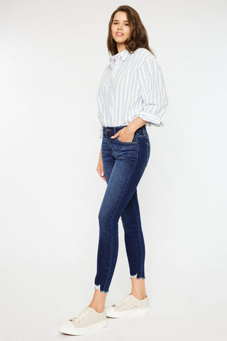 Mid RIse Ankle Skinny Jeans *Online Only* - Premium  at Lonnys NY - Just $57.63! Shop Womens clothing now 