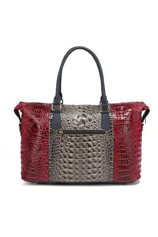 Mia K Faux Crocodile Weekender Duffle Bag *Online Only* - Premium Bags at Lonnys NY - Just $175! Shop Womens clothing now 