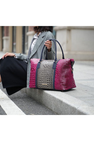 Mia K Faux Crocodile Weekender Duffle Bag *Online Only* - Premium Bags at Lonnys NY - Just $175! Shop Womens clothing now 