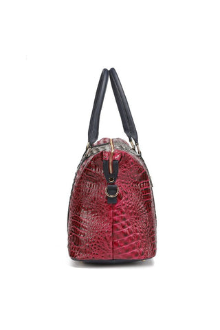 Mia K Faux Crocodile Weekender Duffle Bag *Online Only* - Premium Bags at Lonnys NY - Just $175! Shop Womens clothing now 