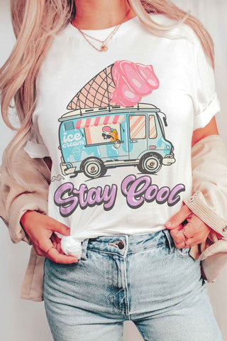 STAY COOL GRAPHIC T-SHIRT *Online Only* - Premium  at Lonnys NY - Just $48.75! Shop Womens clothing now 