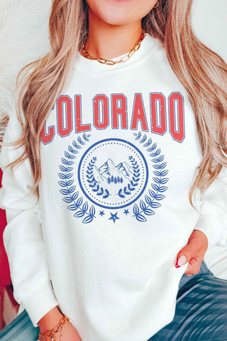 COLORADO GRAPHIC SWEATSHIRT *Online Only* - Premium  at Lonnys NY - Just $66.63! Shop Womens clothing now 