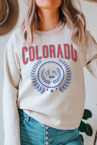 COLORADO GRAPHIC SWEATSHIRT *Online Only* - Premium  at Lonnys NY - Just $66.63! Shop Womens clothing now 