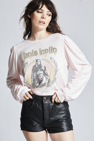 Janis Joplin Puff Long Sleeve Band Tee *Online Only* - Premium Shirts & Tops at Lonnys NY - Just $78! Shop Womens clothing now 