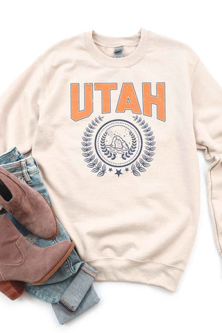 UTAH GRAPHIC SWEATSHIRT *Online Only* - Premium  at Lonnys NY - Just $66.63! Shop Womens clothing now 