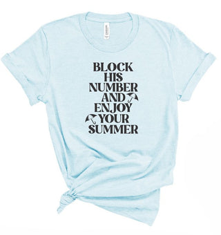 Block His Number Tee *Online Only* - Premium clothing at Lonnys NY - Just $45! Shop Womens clothing now 