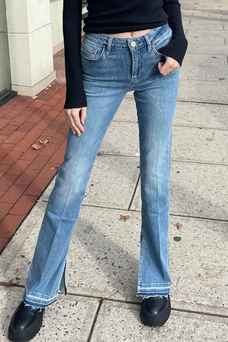 Frame Denim Le Mini Boot - Wavey - Premium Jeans at Lonnys NY - Just $258! Shop Womens clothing now 