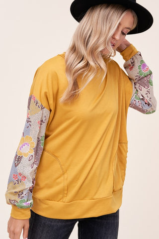 Long Sleeve Floral Top *Online Only* - Premium clothing at Lonnys NY - Just $52! Shop Womens clothing now 