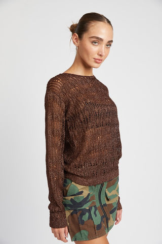 Glitter Yarn Layering Top *Online Only* - Premium clothing at Lonnys NY - Just $45! Shop Womens clothing now 