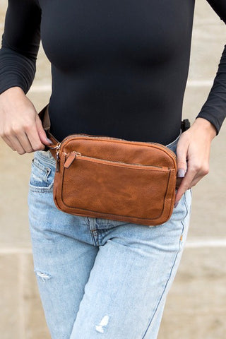 Presly Vegan Leather Everywhere Sling Belt Bag *Online Only* - Premium clothing at Lonnys NY - Just $43! Shop Womens clothing now 