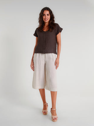 Femme Fatale Linen Gauchos