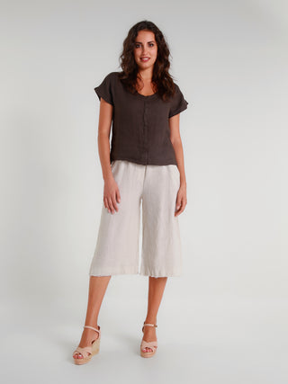 Femme Fatale Linen Gauchos