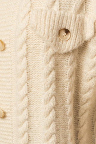 Collared Cable Sweater Cardigan * Online Only* - Premium  from Gilli - Just $75.48! Shop now 