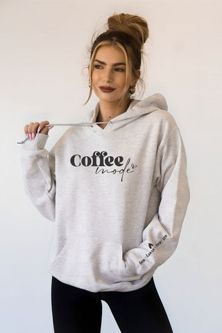 Coffee Mode Graphic Hoodie - Premium  from Ocean and 7th - Just $90! Shop now 